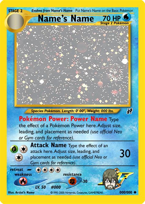 Photoshop Pokemon Card Template
